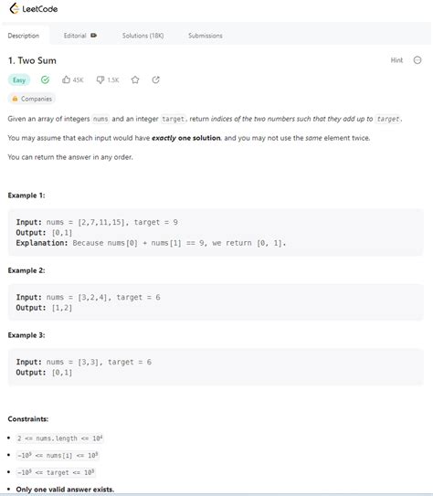 Image result for LeetCode Two Sum JavaScript