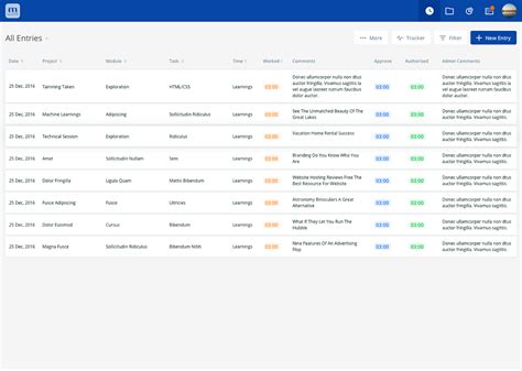Web TimeSheet 的图像结果