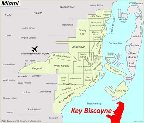 Image result for Key Biscayne Map