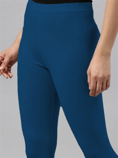 Dark Blue Regular Fit Plain Lagging – Juneberry