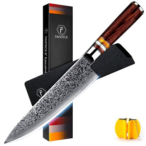 Buy F FANTECK VG10 Damascus Professional Sharp High Carbon Stainless ...