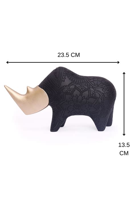 Rhino unique style sculpture statue for your Home or Office Decor-Whit