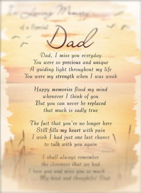 Beautiful A4 Dad Graveside Memorial Mourning Poem. - Etsy