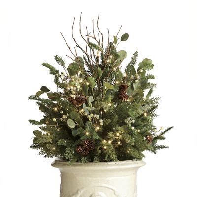 Majestic Holiday Urn Filler with LED Lights & Timer for Indoor/Outdoor ...