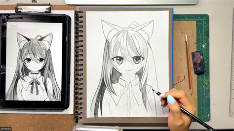Como dibujar anime fácil con lápiz paso a paso – art4kids