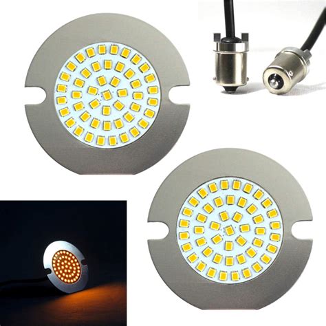 Buy Eagle Lights 3.25 inch LED Turn Signals Harley Generation II Amber ...