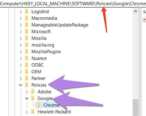 Computer Hkey Local Machine Software Policies Google Chrome 的图像结果