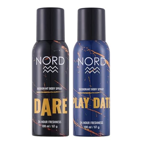 Buy NORD Deodorant Body Spray For Men - Dare and Play Date 100 ml each ...