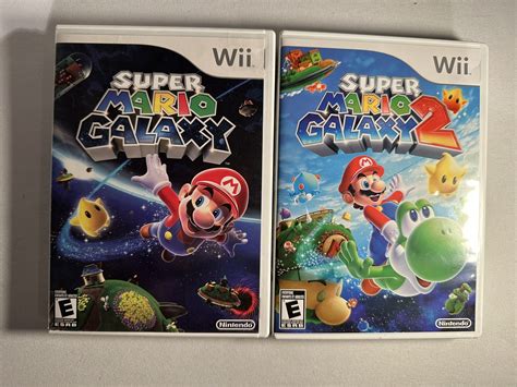 Lot of 2 Games- Super Mario Galaxy 1 and 2 - Nintendo Wii CIB - Read ...