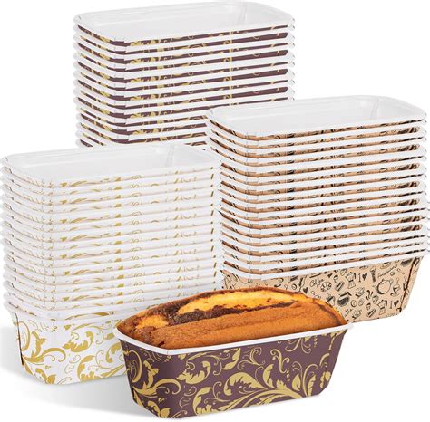 Amazon.com: Mifoci 25 Pcs Paper Loaf Pans for Baking Easy Kraft Paper ...