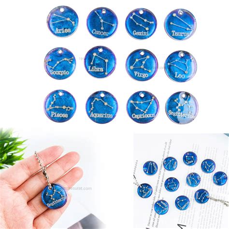 12 Cavity Zodiac Sign Pendant Mould – Resin Store Surat