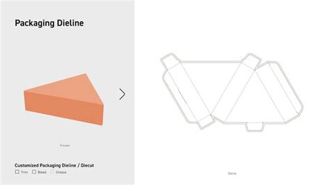 Gift box dieline triangle Vectors - Download Free High-Quality Vectors ...