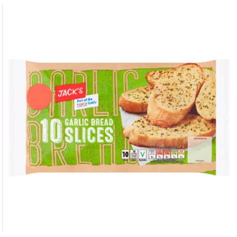 Buy Jack's 10 Garlic Bread Slices 260g x 12 Packs | London Grocery