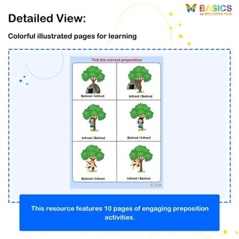 In Front and Behind Prepositions Activity for Kids (Printabl