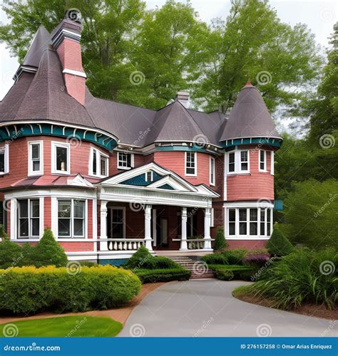 18 a Queen Anne-style House with Turrets and a Mixture of Styles and ...