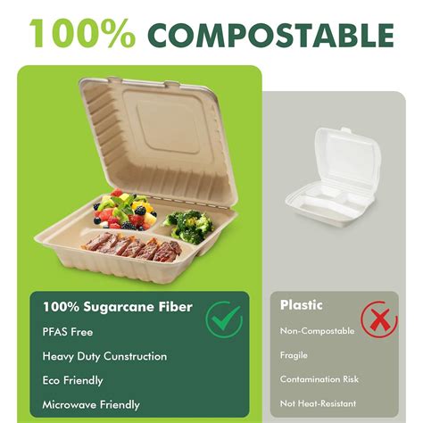 yoyomax [9x9-50Pack 100% Compostable To Go Food India | Ubuy