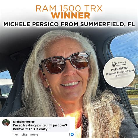Punch 4 Parkinson's ™️ | 🎉Meet The Ram TRX WINNER 🎉 Congrats to Michele ...