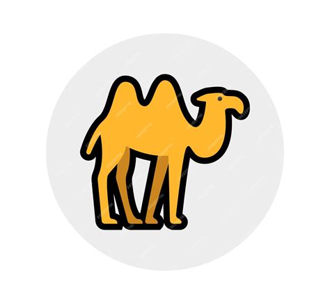 Premium Vector | Two hump camel vector isolated icon camel emoji ...