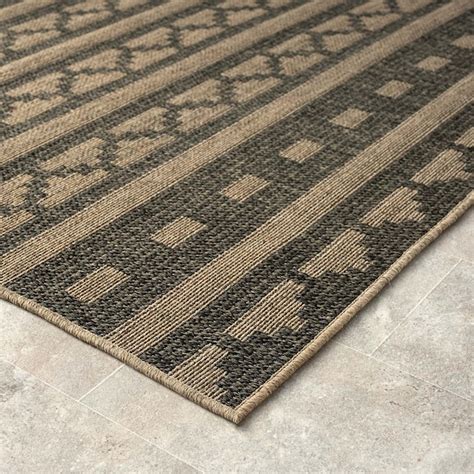 Abani Rugs Patio 5 x 8 (ft) Loomed Polypropylene Beige Grey Rectangular ...