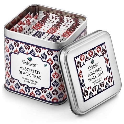 Octavius Assorted Black Tea - 25 Tea Bags | Tea Gift Sets | 3 Assorted ...