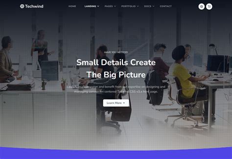 Techwind - Tailwind CSS Multipurpose Landing & Admin Dashboard Template
