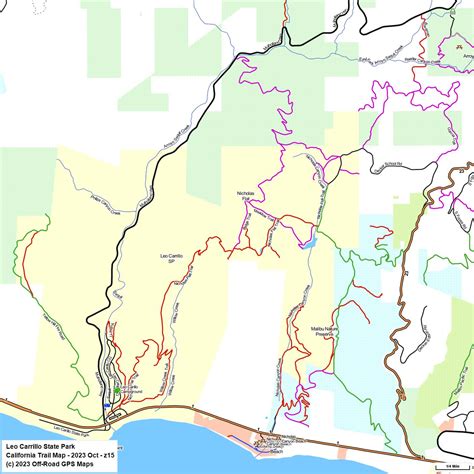 Leo Carrillo Camp Map Leo Carillo State Beach Sea Caves | Gallery
