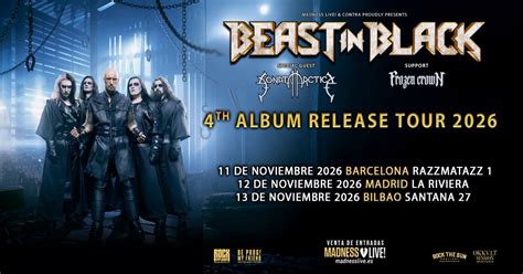Beast In Black + Sonata Arctica + Frozen Crown (Bilbao), Sala Santana ...