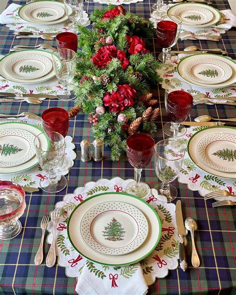 Spode Christmas Tree Mix and Match Tablescape | Spode christmas tree ...