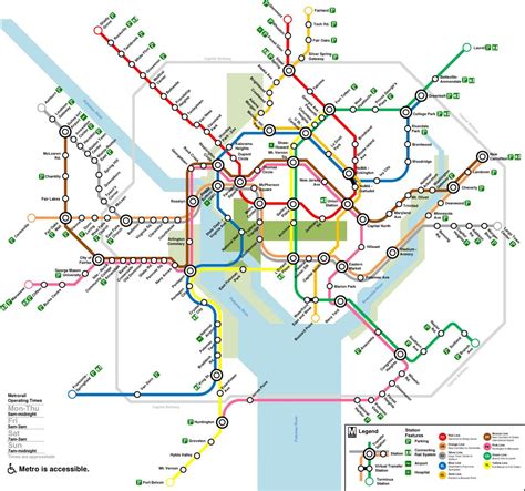 DC Train System Map 的图像结果