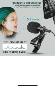 Fgkitoflex Xmrm-57985 collar microphone for YouTube black Microphone ...