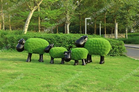 去欣赏仿真玻璃钢绿植草皮动物小羊雕塑植物公园装饰|手工艺|其他手工|名妍雕塑李总 - 原创作品 - 站酷 (ZCOOL)