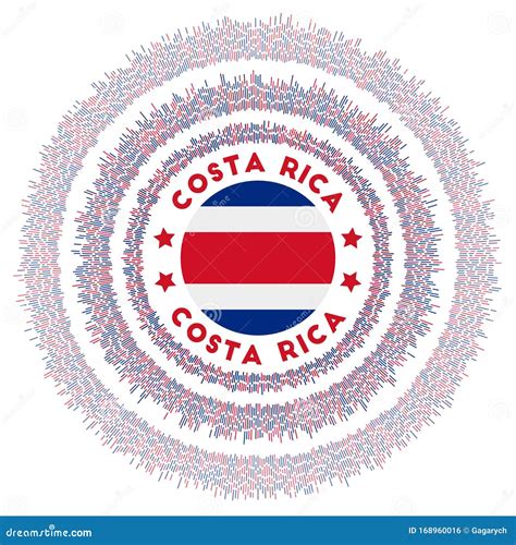 Costa Rica symbol. stock vector. Illustration of isolated - 168960016