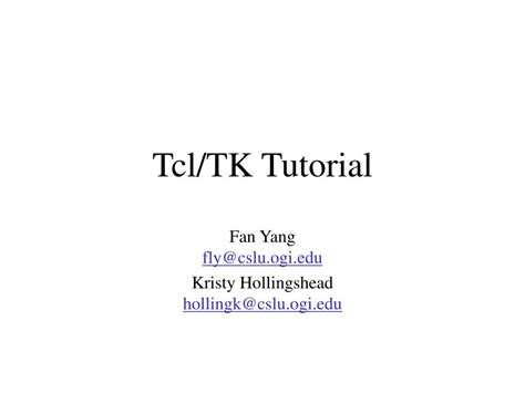 Image result for Tcl Tutorial