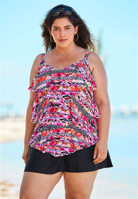 Tiered Tankini For Plus Size at Josephine Parks blog