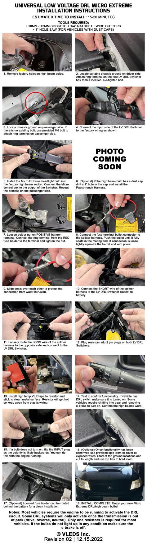 Low Voltage DRL Installation