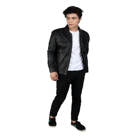 Saren Black Leather Jacket – Good Leather Garments