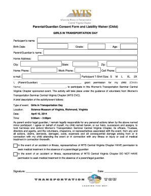 parental consent/permission letter sample Forms and Templates ...