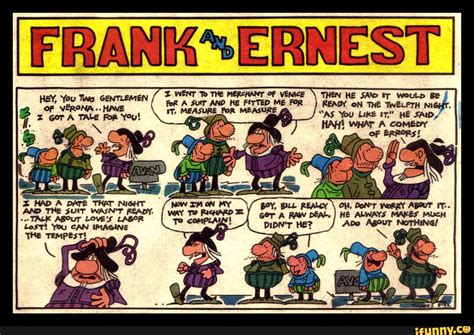A Fan Favourite Comic Strip - FRANK*ERNEST WENT To THE MERCHANT OF ...