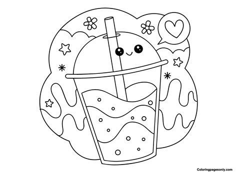 50 Cute Kawaii Coloring Pages For Kids Free Printablesmoney Heist ...