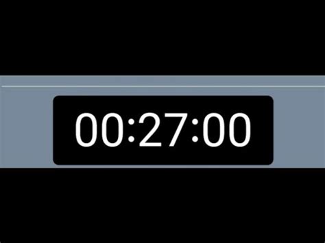27 Minutes Timer with Alarm - YouTube
