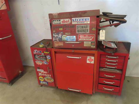 Rolling Tool Cabinet 54'' x 17'' x 26'' with 2 Side Cabinets 16'' x 18 ...