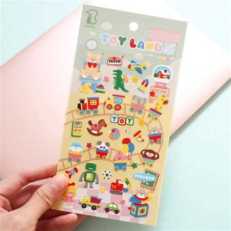 1 Sheet Korean Stickers For Kids' Toy, Blocks, Kindergarten, Diy ...
