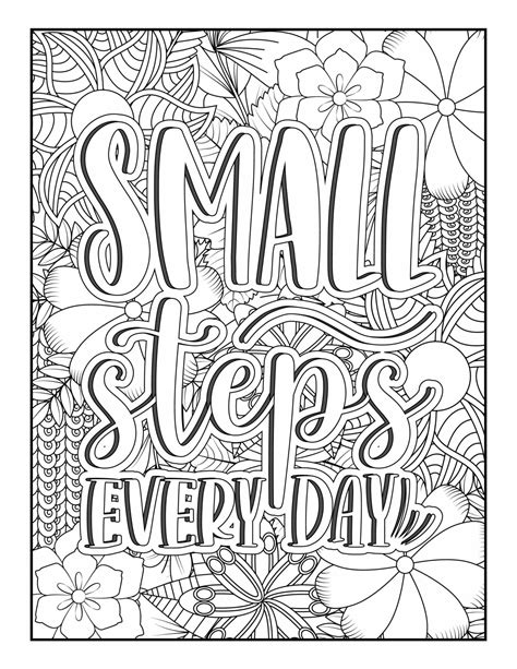 Find your zen with free motivational coloring pages for adults 13 life ...
