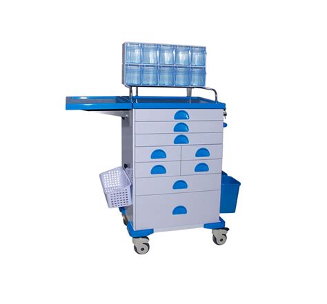Medical Lockable Metal Anesthesia Trolley