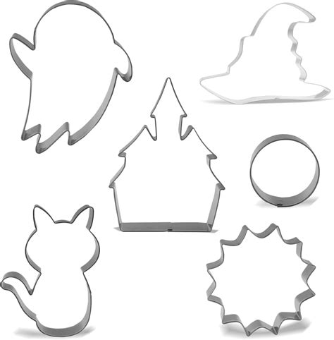 Amazon.com: Large Halloween Cookie Cutter Set - 7 Piece - Stainless Steel: Home & Kitchen