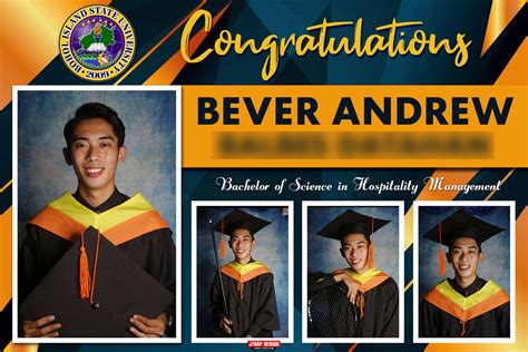 Congratulations Bever Andrew: Gold & Blue Graduation Tarp Design – Graduation | JTarp Design