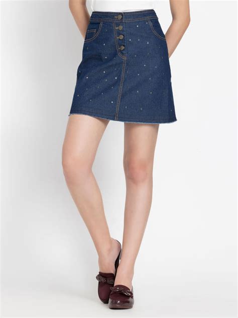 Buy Stylish Aline Denim Skirts Collection At Best Prices Online