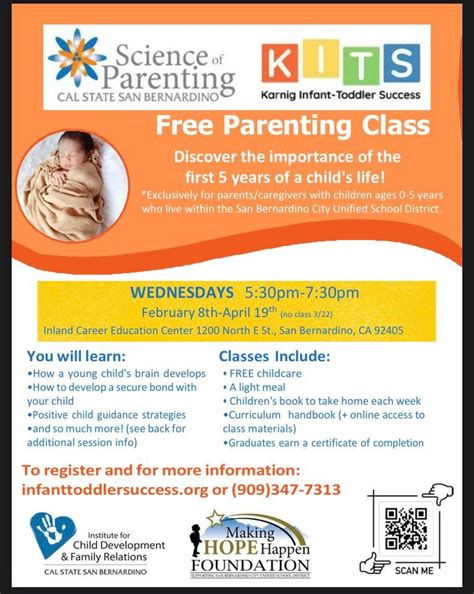 Free Parenting Class for families with kids ages 0-5 in the SBCUSD ...