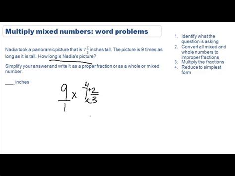Image result for Word Problem Multiplying Mixed Numbers Worksheet