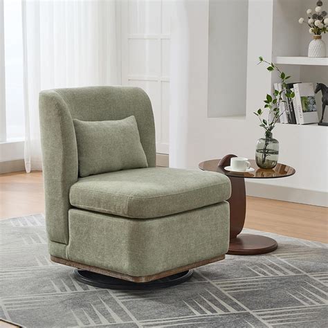 BAOMKONG Modern Swivel Accent Chair 25.2 Wide Chenille India | Ubuy